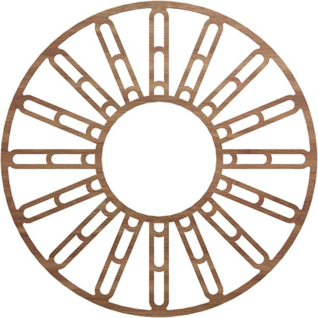 Ekena Millwork Hale Wood Fretwork Pierced Ceiling Medallion, Walnut, 40"OD x 14 1/2"ID x 1/4"T CMWP40X40X0250HHWA